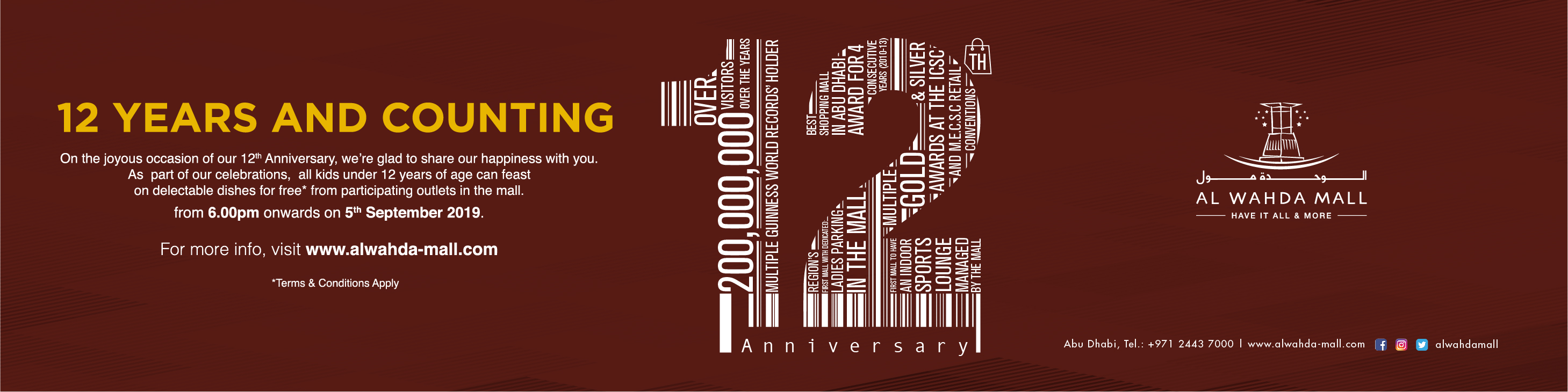 12Th Anniversary : Free Vector 12th Anniversary Golden Edition : In the event feats of strength category.